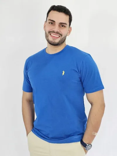 Camiseta Cambridge Polo Club para caballero color azul