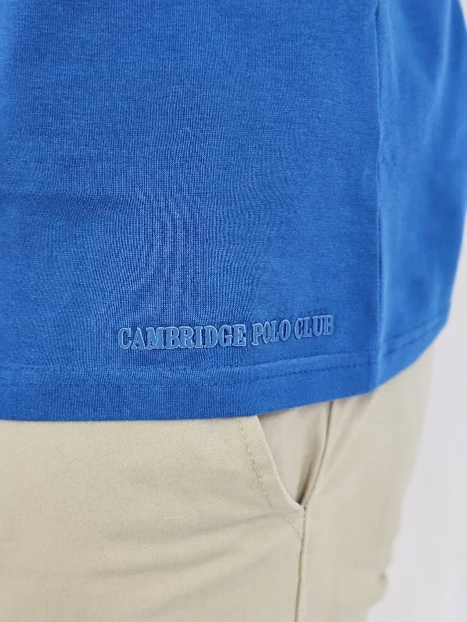 Camiseta Cambridge Polo Club para caballero color azul