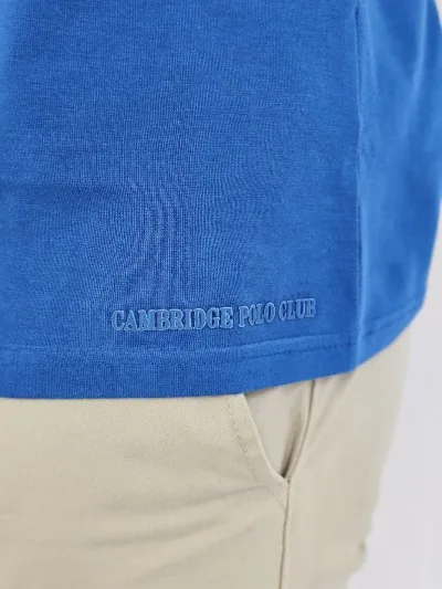 Camiseta Cambridge Polo Club para caballero color azul