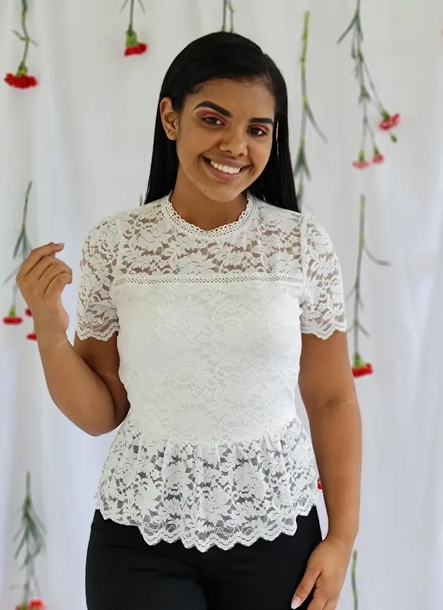 Blusa para dama color blanco