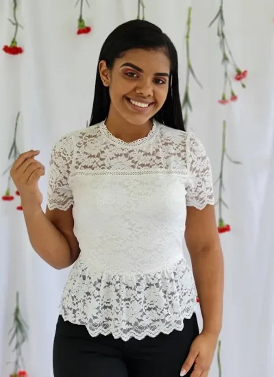 Blusa para dama color blanco