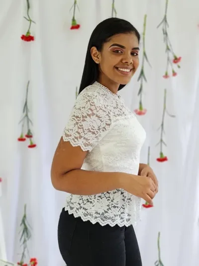 Blusa para dama color blanco