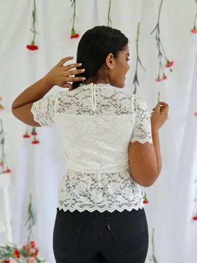 Blusa para dama color blanco