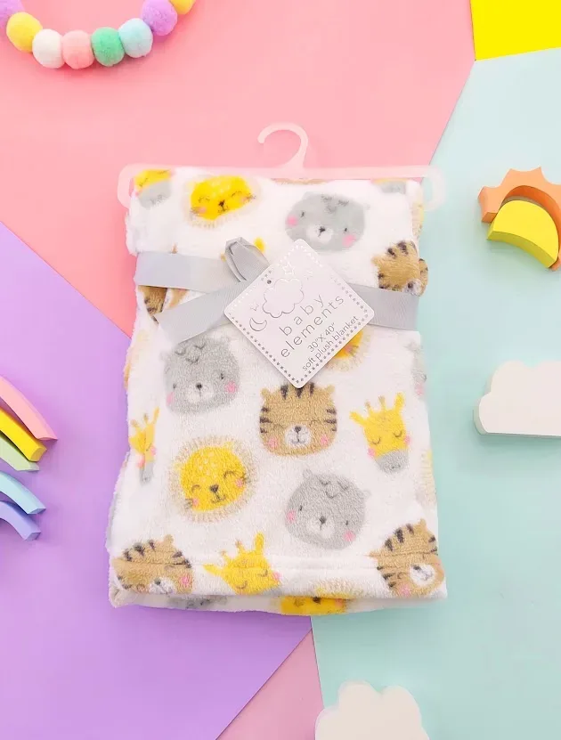 Cobija para niño con diseño de animales