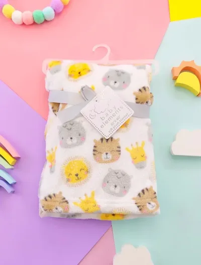 Cobija para niño con diseño de animales