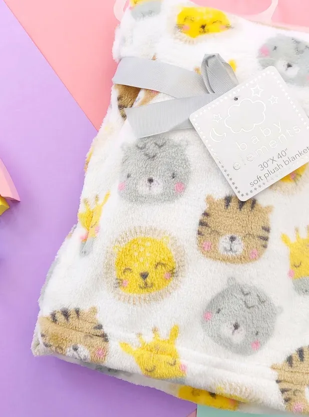 Cobija para niño con diseño de animales