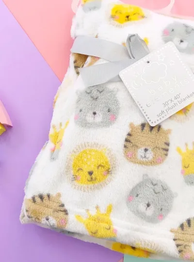 Cobija para niño con diseño de animales
