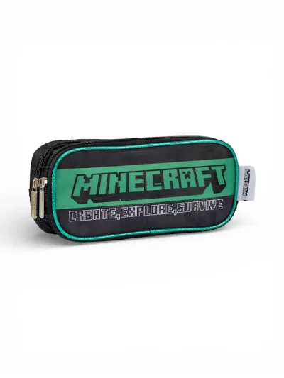 Cartuchera Mojang Studios M36-220230 Minecraft #COLOR NEGRO