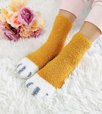 Par de medias para dama diseño de gato