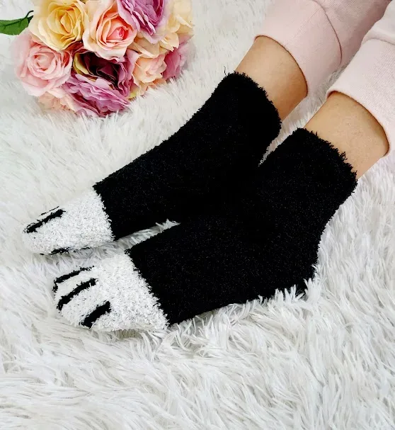 Par de medias para dama diseño de gato