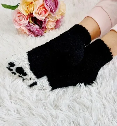 Par de medias para dama diseño de gato