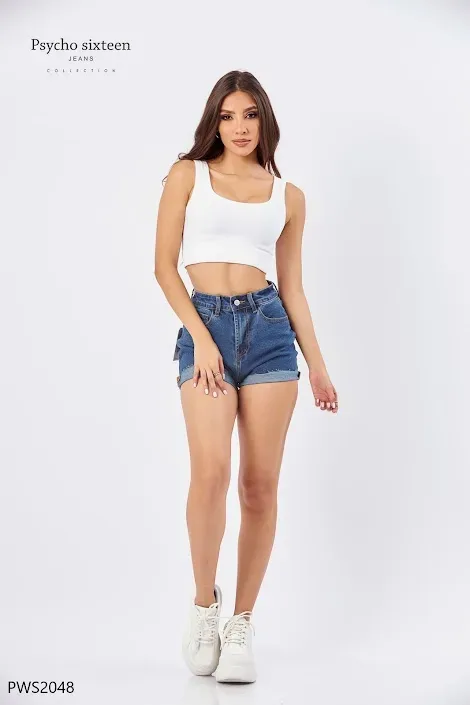 Short Pycho Sixteen para dama PWS2048 azul