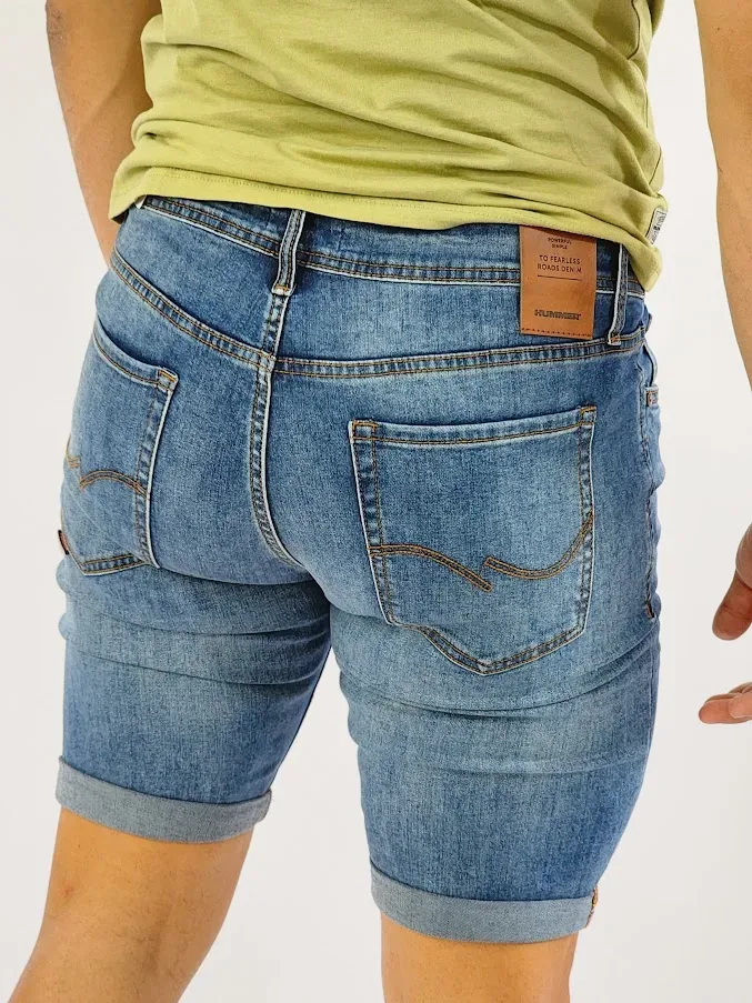 Short Hummer para caballero color celeste