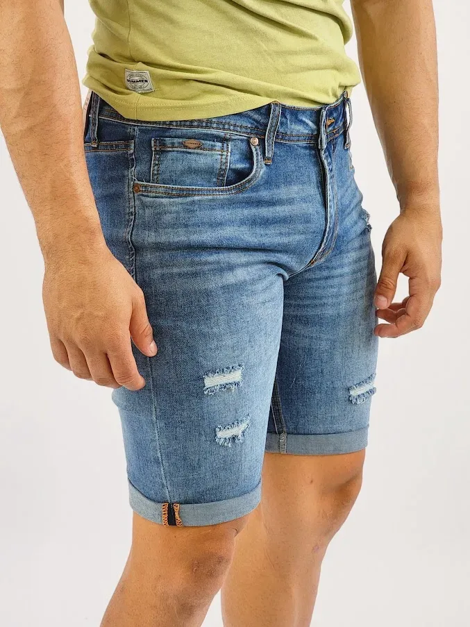 Short Hummer para caballero color celeste