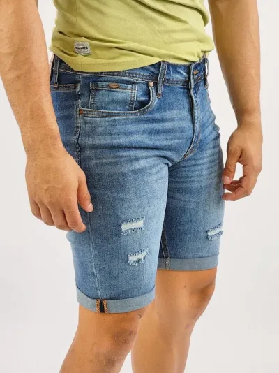 Short Hummer para caballero color celeste