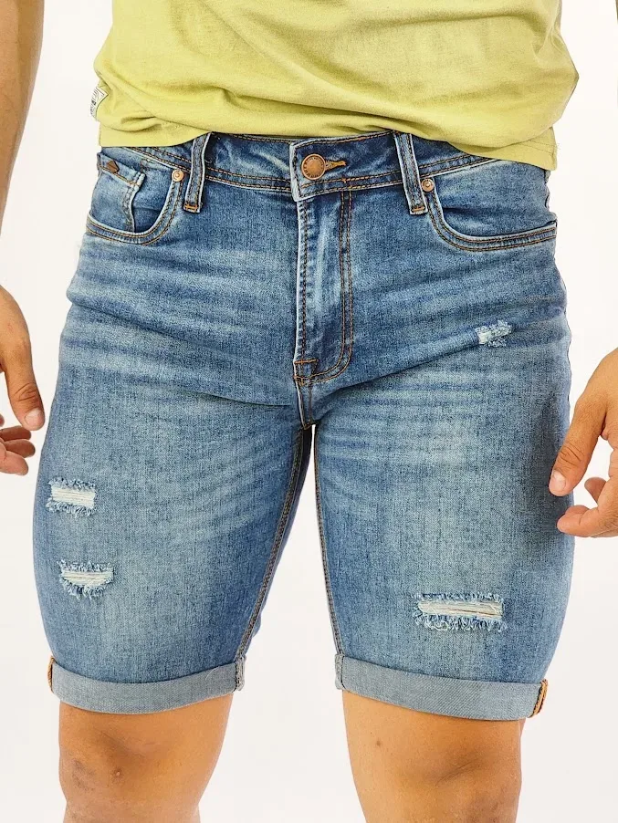 Short Hummer para caballero color celeste