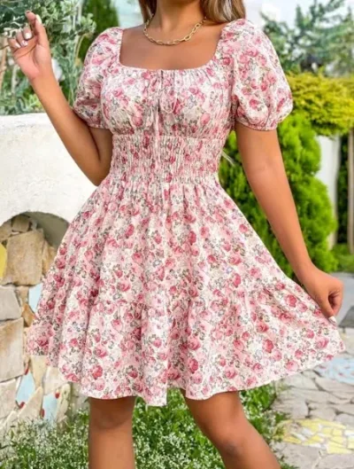 Vestido para dama diseño floral