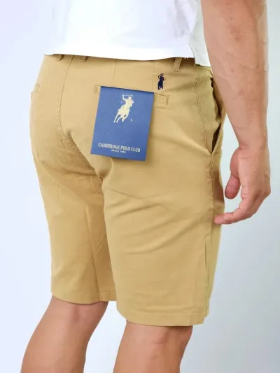 Short Cambridge Polo Club para caballero color café CSHCA-0133