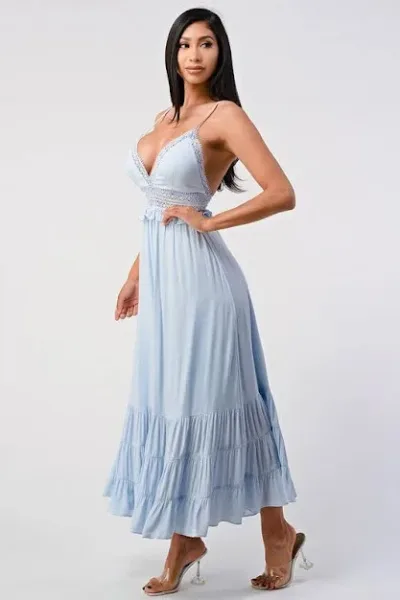 Vestido para dama color celeste