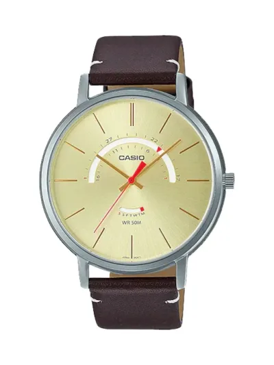 Reloj Casio para caballero MTP-B105L-9AVDF COLOR CAFE ASCURO