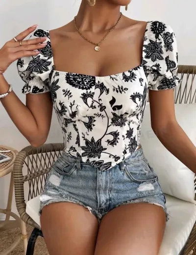 Blusa para dama multicolor