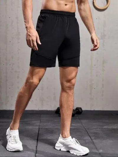 Pantaloneta para caballero color negro
