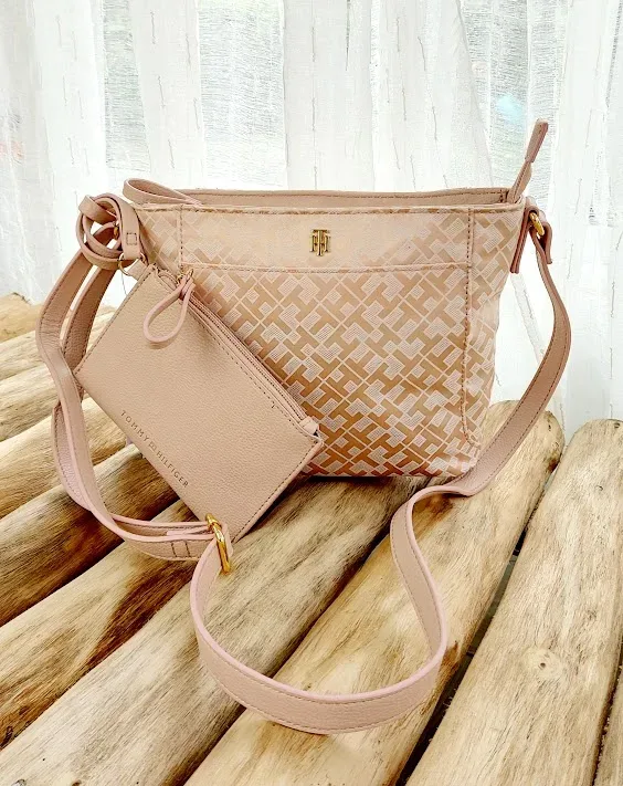 Bolso Tommy Hilfiger para dama color oro rosa