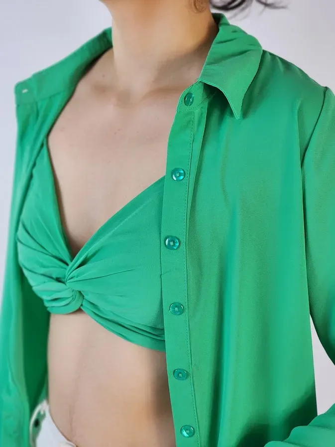Set de blusas para dama color Verde