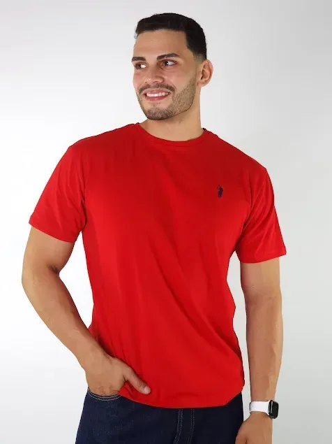 Camiseta Cambridge Polo Club para caballero color rojo
