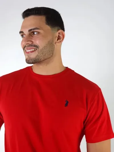 Camiseta Cambridge Polo Club para caballero color rojo