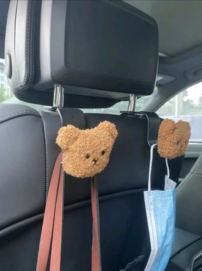 Gancho para carro con diseño de oso