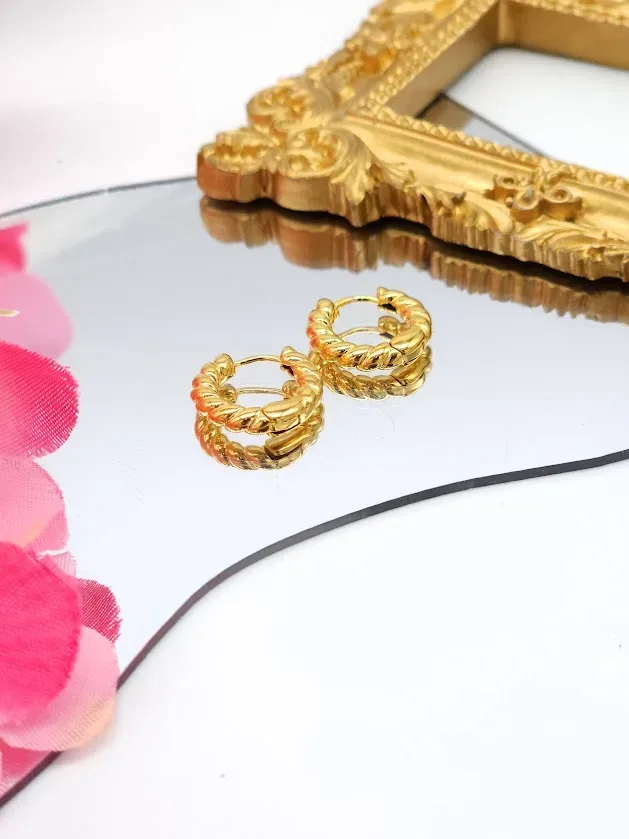 Aretes de cobre para Dama mediana