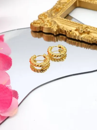 Aretes de cobre para Dama mediana