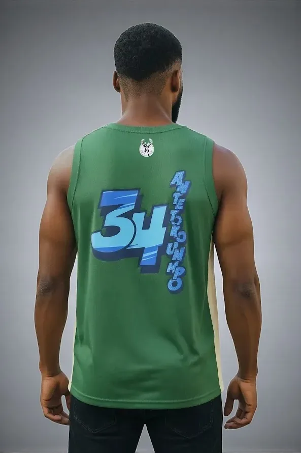 Camiseta NBA MILWAUKEE BUCKS- NBATT523201-GN1