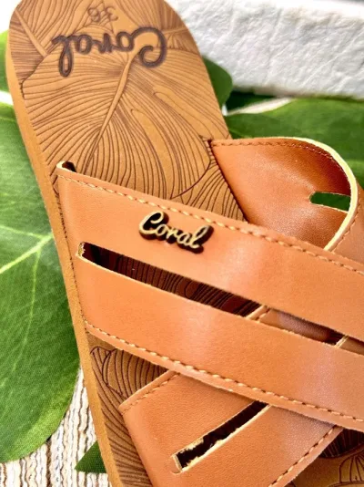 Sandalias Coral Kali Camel para Dama