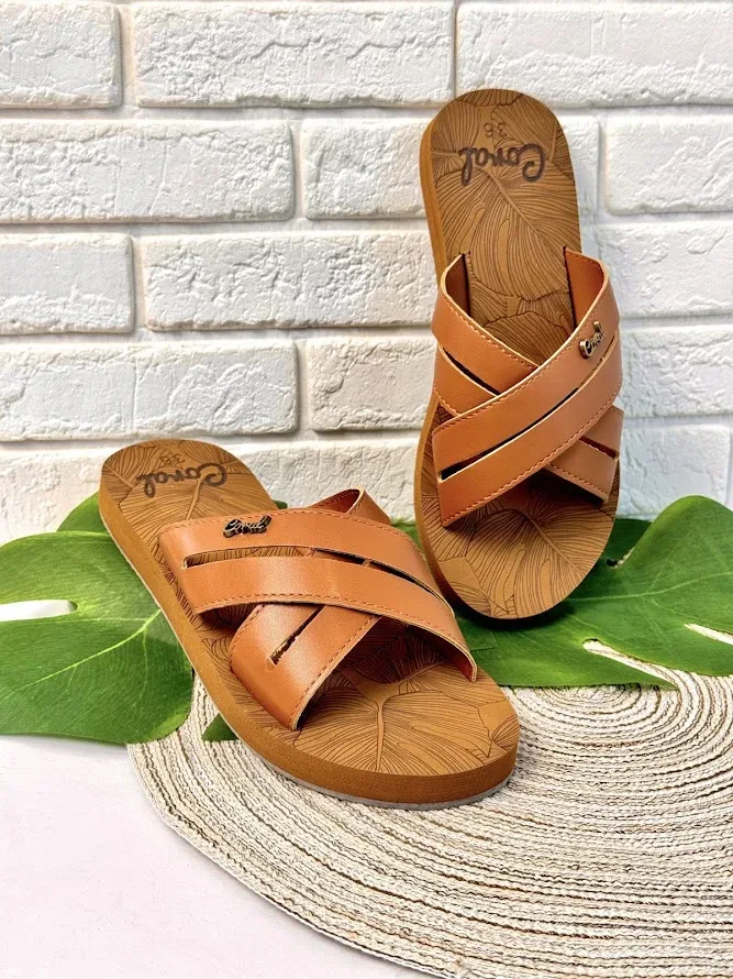 Sandalias Coral Kali Camel para Dama