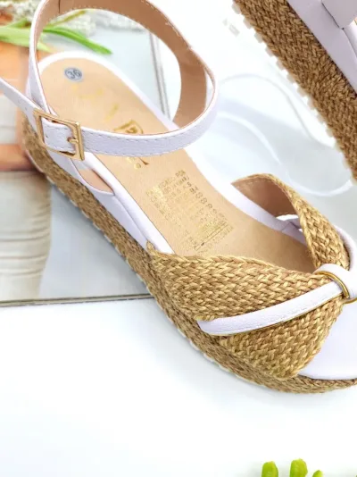 Sandalias Colombianas para Dama blanco ST-33