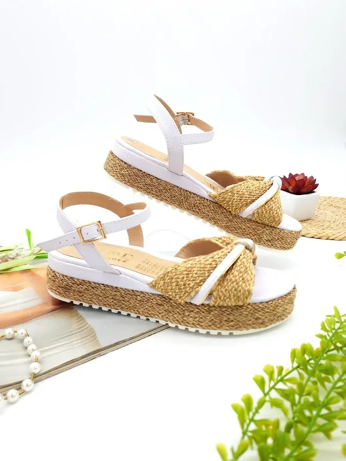 Sandalias Colombianas para Dama blanco ST-33