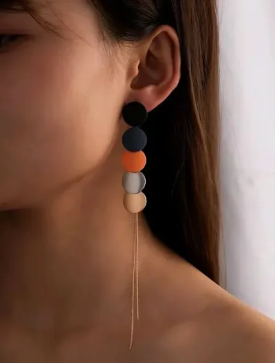 Aretes para dama multicolor