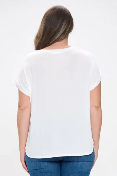 Blusa DNA para dama color blanco hueso