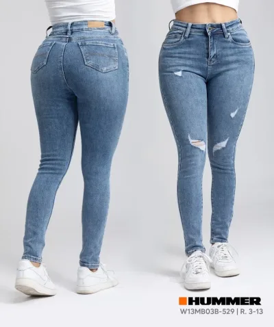 Pantalón Hummer para dama color celeste W13MB03B-529
