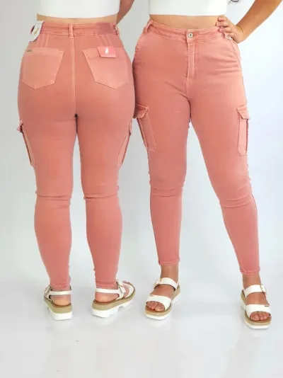 Pantalón cargo Cambridge Polo para Dama color Palo Rosa