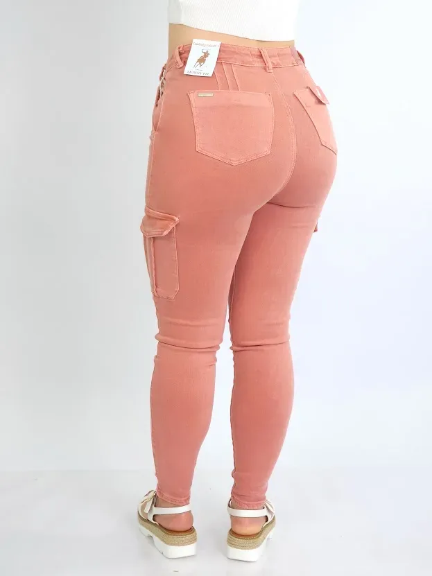 Pantalón cargo Cambridge Polo para Dama color Palo Rosa