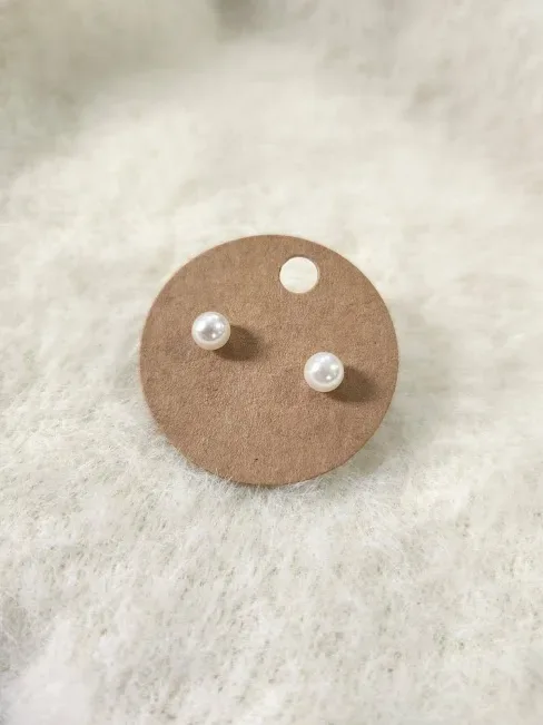 Aretes para dama de fantasía con diseño de perla