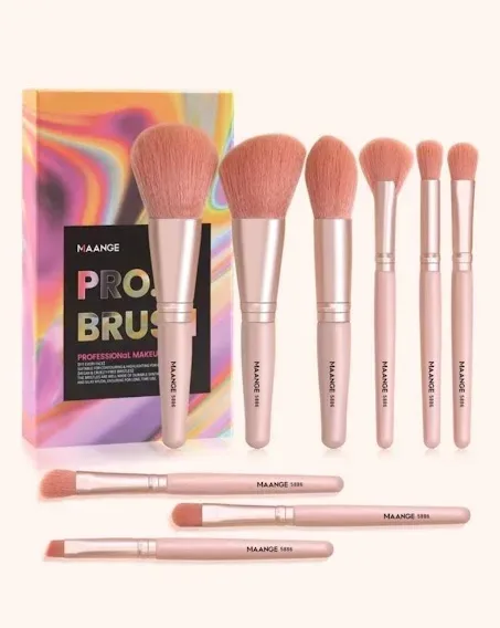 Set de brochas mini color rosa