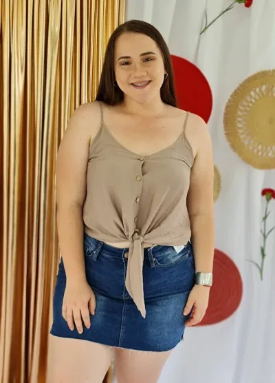 Blusa Style Rack para dama color beige