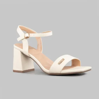 Tacones Natural Margaret Sand Pu para dama color beige