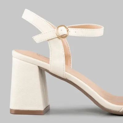Tacones Natural Margaret Sand Pu para dama color beige
