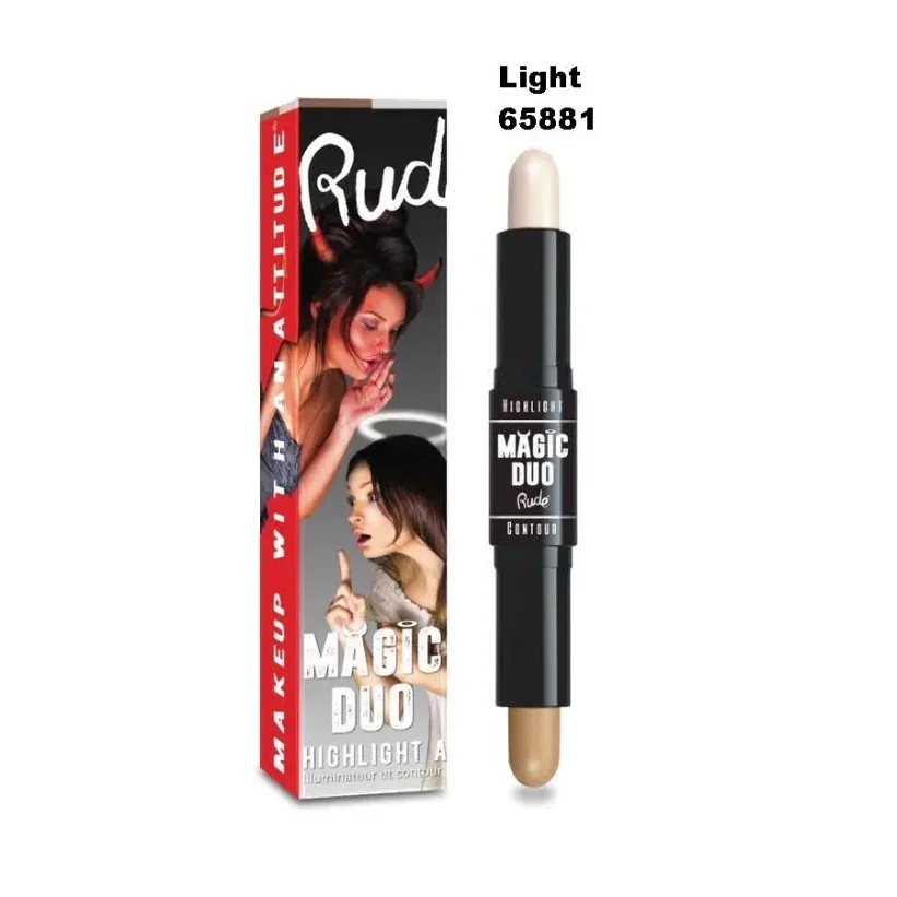 Iluminador y contorno RUDE para dama tono LIGHT