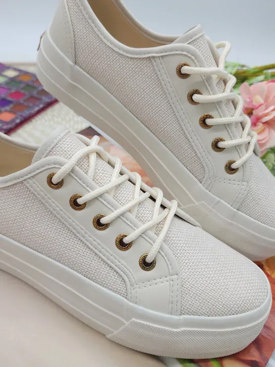 Tenis Coral para dama color beige PEONY